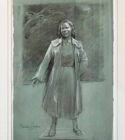 a preliminary sketch of Barbara Johns' monument.